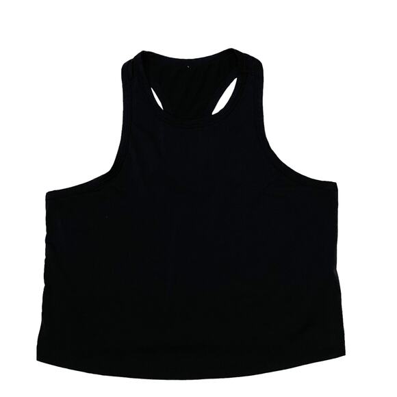 Fabletics Cropped Racerback Tank - Black - Small - Picture 9 of 14